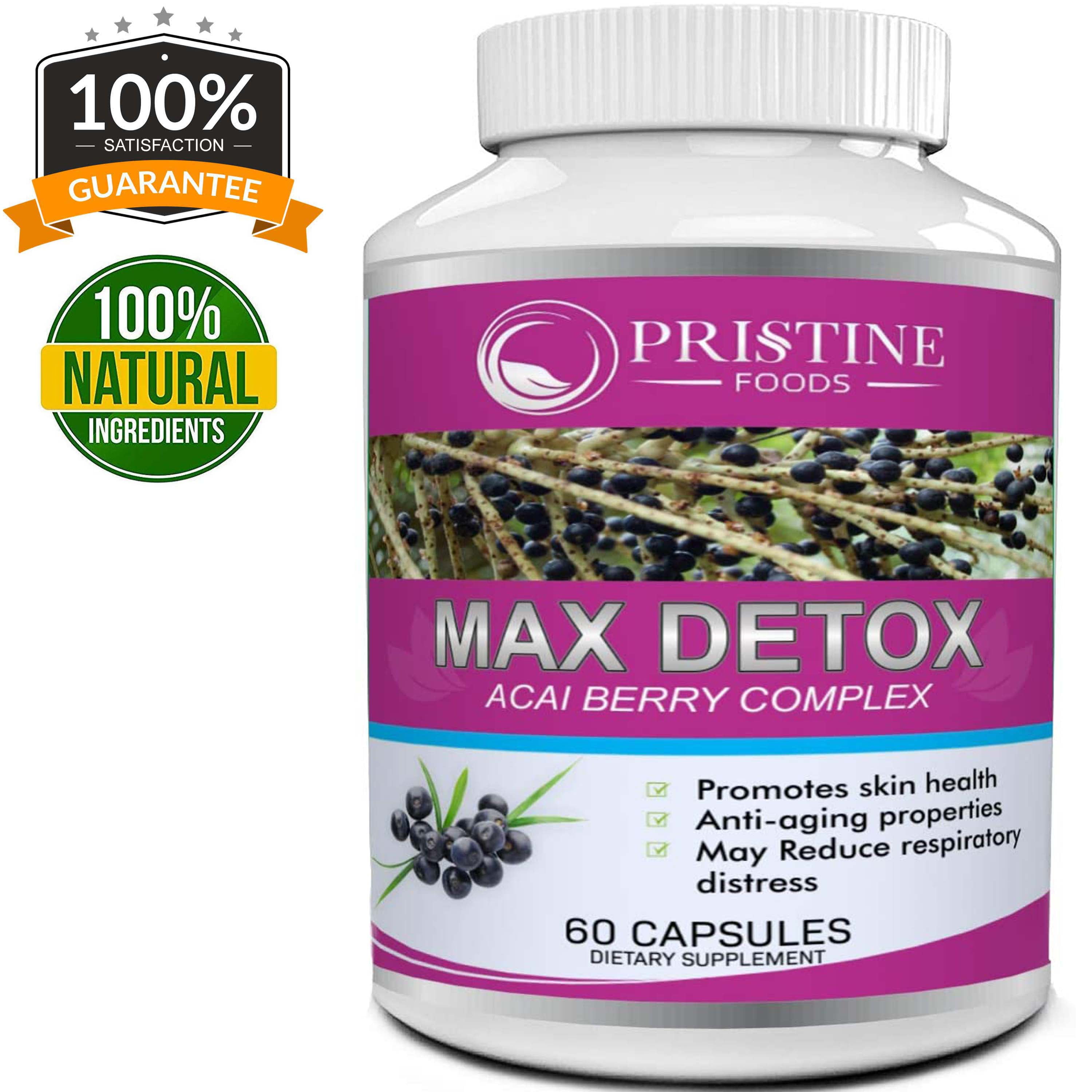 Pristine Food's Max Detox Colon Cleanse Weight Loss Pills for Women