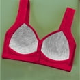 thumbnail image 4 of New Soft Padded Front Closure Bra For Women Comfortable Wireless And Steel Vest Style Plus Size Women S Bras Sports Bra Women Bra with Back Support Women Bras plus Size Front Close Work Out Bra Back, 4 of 7