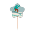 thumbnail image 1 of Deporte de invierno, Esqui Esqui de ilustración de la Junta Selección de pastelitos Star lable Flag en palillos de dientes, 1 of 3