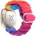 thumbnail image 3 of REQO Bracelets Réglables Compatibles avec Fitbit Versa 3/Versa 4/Sense/Sense 2 pour Femmes, Bracelet Extensible Confortable Élastique pour Montre Intelligente Bracelet en Tissu Doux, 3 of 7