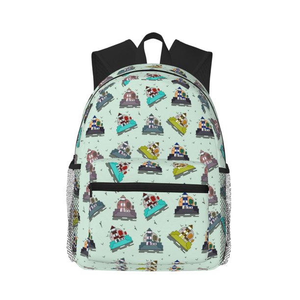 Disketp Lighthouse Mochila Ligera Clásica con Múltiples Bolsillos, Mochila Casual para Hombre y Mujer, Ideal para Escuela, Trabajo y Viajes