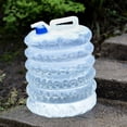 thumbnail image 4 of Cubo De Agua Plegable Cubo de agua para acampar Tanque de almacenamiento de agua plegable PE Bolsas de agua para exteriores (15L) Sywqhk Para Estrenar, 4 of 8