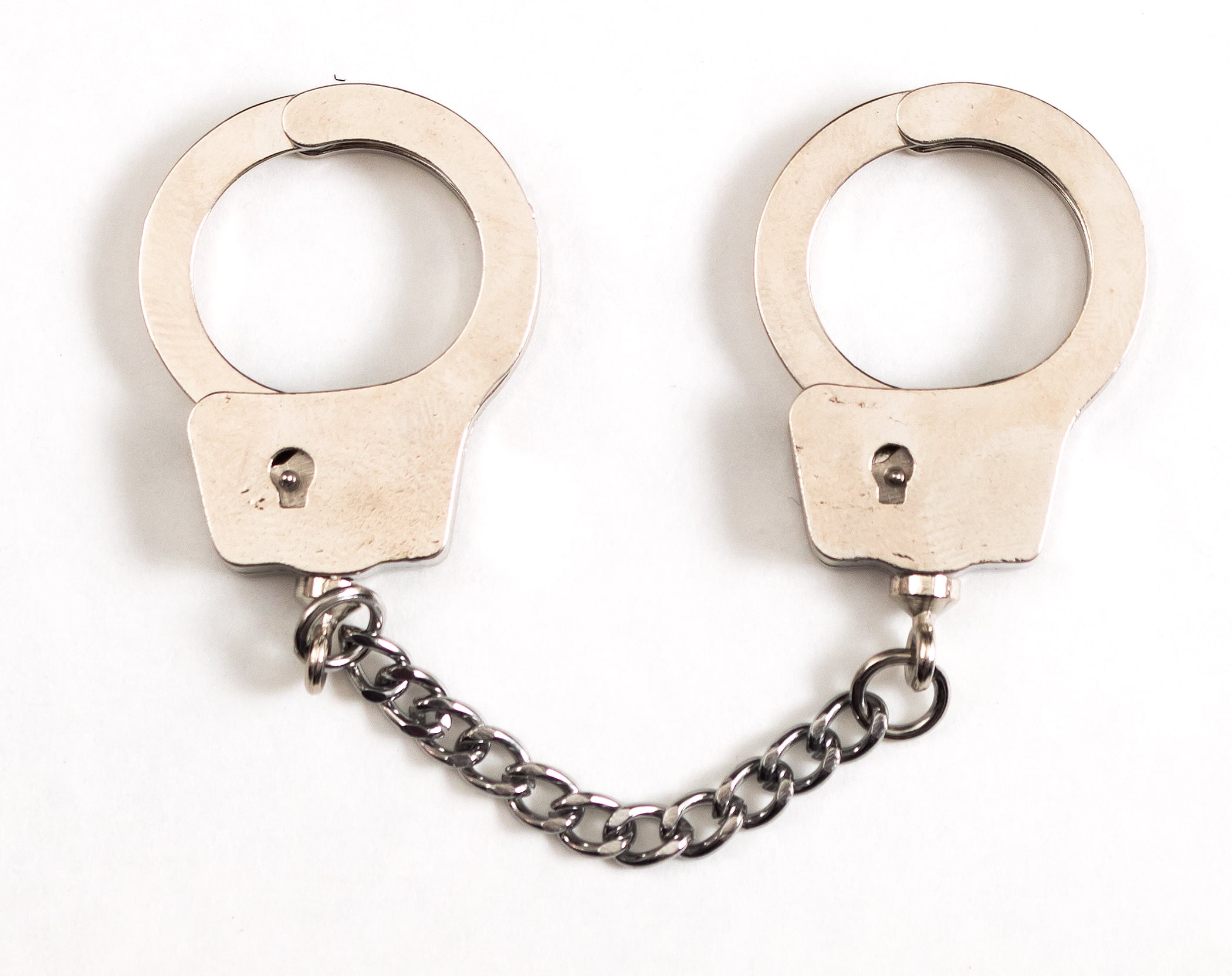 Loftus Deluxe Finger Mini Handcuffs Keychain, Silver, OneSize