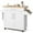 White, variant on Costway Kitchen Island 44" Rolling Kitchen Cart with Drawer Adjustable Shelf Spice Rack Gray
