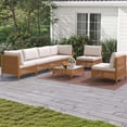 thumbnail image 2 of Uforic 7-Piece Outdoor Patio Furniture Set, PE Wicker Sectional Sofa Couch Patio Conversation Set for Outdoor Sectional Sofa with Coffee Table & Beige Cushions, 2 of 10