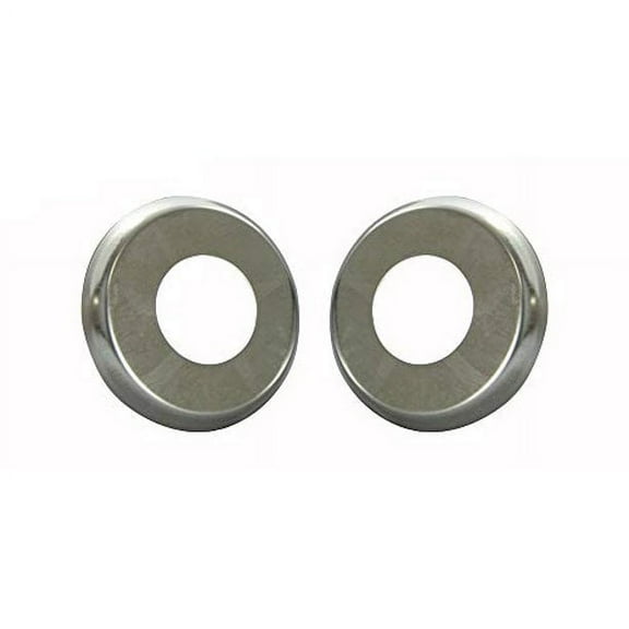 Aqua Select Escutcheon Stainless Steel Plate for Pool or Spa Handrail, 2 Pack