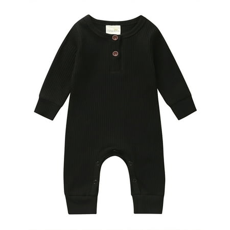 

Newborn Baby Boy Girl Long Sleeve Knitted Romper Jumpsuit One-Pieces Clothes