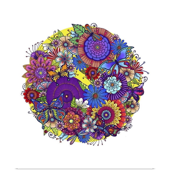 Great BIG Canvas | Rolled Hello Angel Poster Print entitled Butterfly Garden