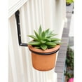 thumbnail image 4 of Achla Designs Set of 2 Wall Mounted Flower Pot Holder Ring Brackets, 4 Inch Diameter, Black Powder Coat Finish, 4 of 5