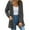 Gray, variant on Lovskoo Womens Full Zip Up Hoodie Fuzzy Fleece Jacket Winter Long Sleeve Solid Color Knit Outerwear Double Pocket Hooded Cardigan Jacket Dark Blue