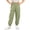 K50 Green, variant on Children Girls Cargo Pants Elastic Waistband Solid Color Loose Fit Comfort Casual Trousers Dark Blue Size 8-9 Years