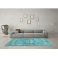 thumbnail image 3 of Ahgly Company Indoor Rectangle Oriental Light Blue Traditional Area Rugs, 2' x 3', 3 of 4