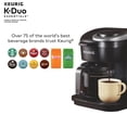 thumbnail image 6 of Keurig K-Duo Coffee Maker, Single Serve and 12-Cup Carafe Drip Coffee Brewer, Compatible with K-Cup Pods and Ground Coffee, Black, with 12 K-Cups, 6 of 15