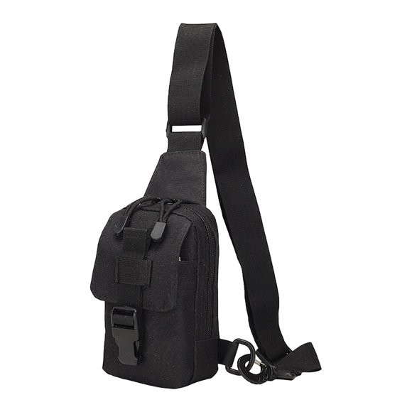 Riñonera Pequeña, Bolso Bandolera, Mochila para El Día a Día, Ideal para Montar , Pescar, Ir a La Oficina, Viajar Y Hacer Ejercicio. Negro