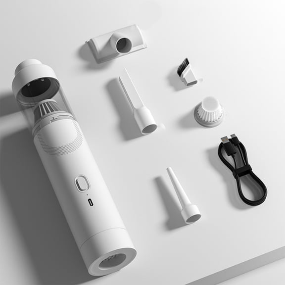 HBBKVI Car Vacuum, Handheld Vacuum Cleaner Powerful Strong Suction Handheld Vacuum With-Portable Vacuum Cleaner Rechargeable for Car Home Cleaning
