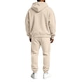 thumbnail image 5 of TOMVIGX Mens Track Suits 2 Piece Set Solid Zip up Hoodie & Drawstring Joggers Trendy Casual Athletic Sweatsuit Outfits, 5 of 6