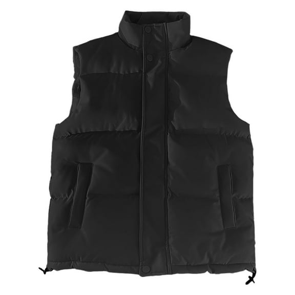 Gyujnb Jackets for Men,Men's Autumn and Winter Leisure Warm Vest Solid Color Vest,Winter Coats for Men,Size:XXL