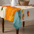 thumbnail image 4 of Thanksgiving Pumpkin Table Cloth Waterproof Tablecloths, Orange Yellow Autumn Maple Leaf Tablecloth Dining Table Cover for Kitchen Party Tabletop Outdoor, Square Tablecloth 54x54 Inch, 4 of 9