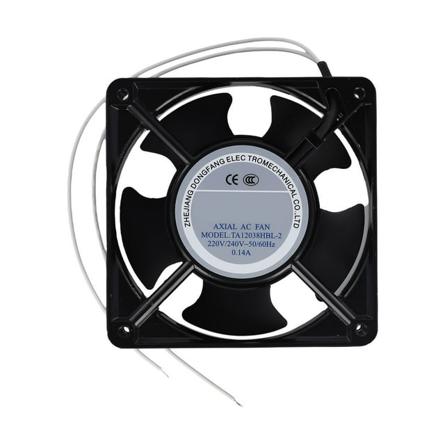 KDJ High Temperature Axial Fan for Fireplace Cassette Insert 120x120x38mm Metal Blades Silent Operation Efficient Airflow Compact Design for Wood Stoves Pellet Stoves
