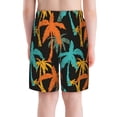 thumbnail image 3 of Cauagu Palm Trees Print Swim Trunks for Men,Youth Boys Swim Shorts Compression Liner Beach Shorts Boys' Swimming Shorts 7-20 Years Bathing Suit-X-Large, 3 of 7