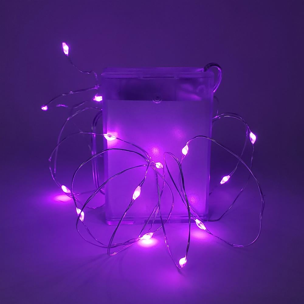 Copper Wire Battery Operated Fairy String Lights, 7Feet, 20 LED