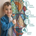 thumbnail image 3 of Blackout Kids Curtains,Multicolor Ethnic Geometric Pattern Childrens Insulated Curtains Set Of 2,Bedroom Essentials,Toddler Room Decor 42x63in(106x160cm), 3 of 5