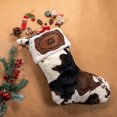 thumbnail image 1 of wonima02 Personalized Western Christmas Cow Print Stockings with Name, Custom Large Plush Xmas Hanging Stocking, Christmas Holiday Decorations Gifts for Fireplace Tree, 1 of 1
