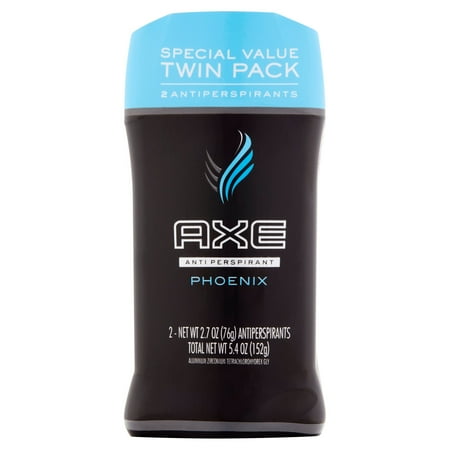 AXE Phoenix Antiperspirant Deodorant Stick for Men 2.7 oz, Twin Pack