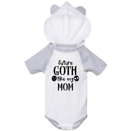 

Inktastic Future Goth Like My Mom with Skulls Gift Baby Boy or Baby Girl Bodysuit