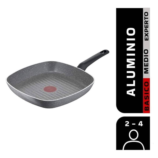 Grill de Cocina T-fal Cocina Natural B5784082 26 cm Gris