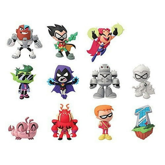 DC Teen Titans GO! 3D Foam Blind Bag Key Chains Action Figure