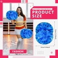 thumbnail image 2 of Cheerleader Pom Poms 12 Pack Sports Dance Cheering Plastic Metallic Cheerleading Pom Poms for Kids Adults, 2 of 6