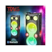 Restored QFX PBX-1260 Dual 12 Party Speaker With Rechargeable Battery and LED Lights
