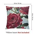 thumbnail image 4 of Roses Leaves Flowers Satin Pillowcase for Hair and Skin Pillowcase Pillow Case with Envelope Closure Throw Pillow Cover for Sofa Bad Couch Chair Car Home Decor - Standard, 4 of 7