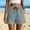Gray1, variant on Kojanyu Women's High Waisted Cotton Shorts Casual Loose Drawstring Lounge Shorts with Pockets Summer Beach Shorts