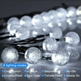 thumbnail image 6 of GooingTop Solar String Lights Outdoor Waterproof,100 LED 37.5 FT Solar Powered Outdoor Lights with 8 Lighting Modes, Solar Patio Lights for Garden Yard Porch Wedding Party Patio Decor(White), 6 of 8