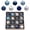 Blue and Silver(8mm 16ct), variant on Valery Madelyn 16ct 3.15" Christmas Ball Ornaments, Blue Silver Haning Christmas tree Decorations