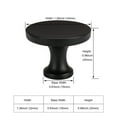 thumbnail image 3 of Goldenwarm 10 Pack Matte Black Cabinet Knobs Kitchen Drawer Knobs Modern Cabinet Hardware Knobs, 3 of 7