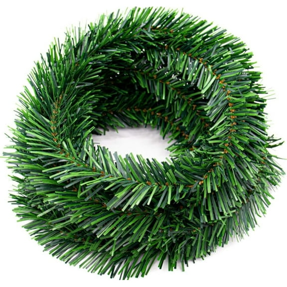 1 Pc Christmas Garland 18 Feet,Green Fireplace Garland,Christmas Tree Wreath Decoration,Artificial Christmas Rattan Wreath,Decorative DIY Soft Garland for Festival