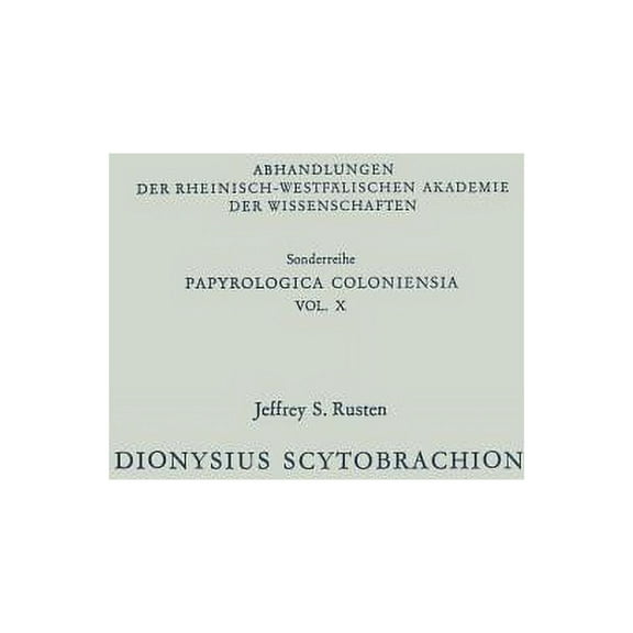 Dionysius Scytobrachion, (Paperback)