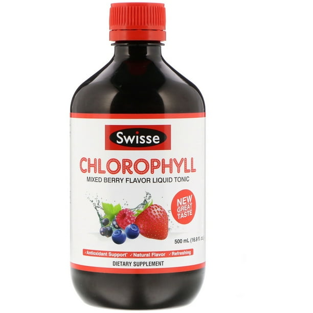 Swisse Chlorophyll Mixed Berry Flavor Liquid Tonic 16 9 fl oz 500 ml