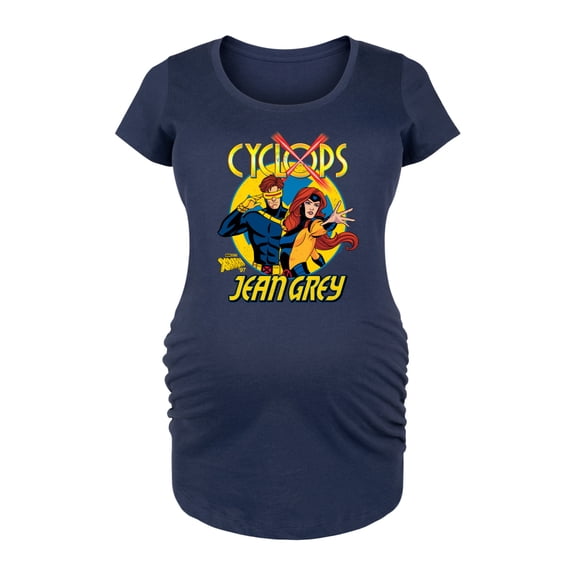X-Men - Cyclops And Jean Grey - Women's Maternity Scoop Neck Graphic T-Shirt