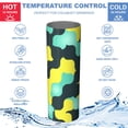 thumbnail image 5 of Camouflage 20 Oz Stainless Steel Skinny Tumbler – Vacuum Insulated Slim Travel Cup with Lid & Stainless Steel Straw, 360° Full Wrap Printed Tumbler for Home, Office & Outdoor Use, 5 of 6