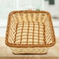 thumbnail image 6 of Joernso Storage Basket Versatile Tasteless Eco-friendly Rattan Rectangular Picnic Basket for Supermarket, 6 of 8