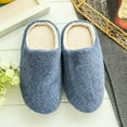 thumbnail image 6 of FRSASU House Slippers for Women Fuzzy,Unisex Memory Foam Wool-Like Plush Fleece Lined Winter Indoor Outdoor Anti-Skid Rubber Sole On, 6 of 8