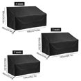 thumbnail image 4 of Outdoor Bench Dust Cover Furniture Cover 2 Seats 134x66x89cm, 4 of 7