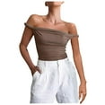 thumbnail image 2 of Summer Women'S Undershirts Tank Tops Solid Color Sleeveless Slims Coffee Athletic Tank Top XS-XL, 2 of 6