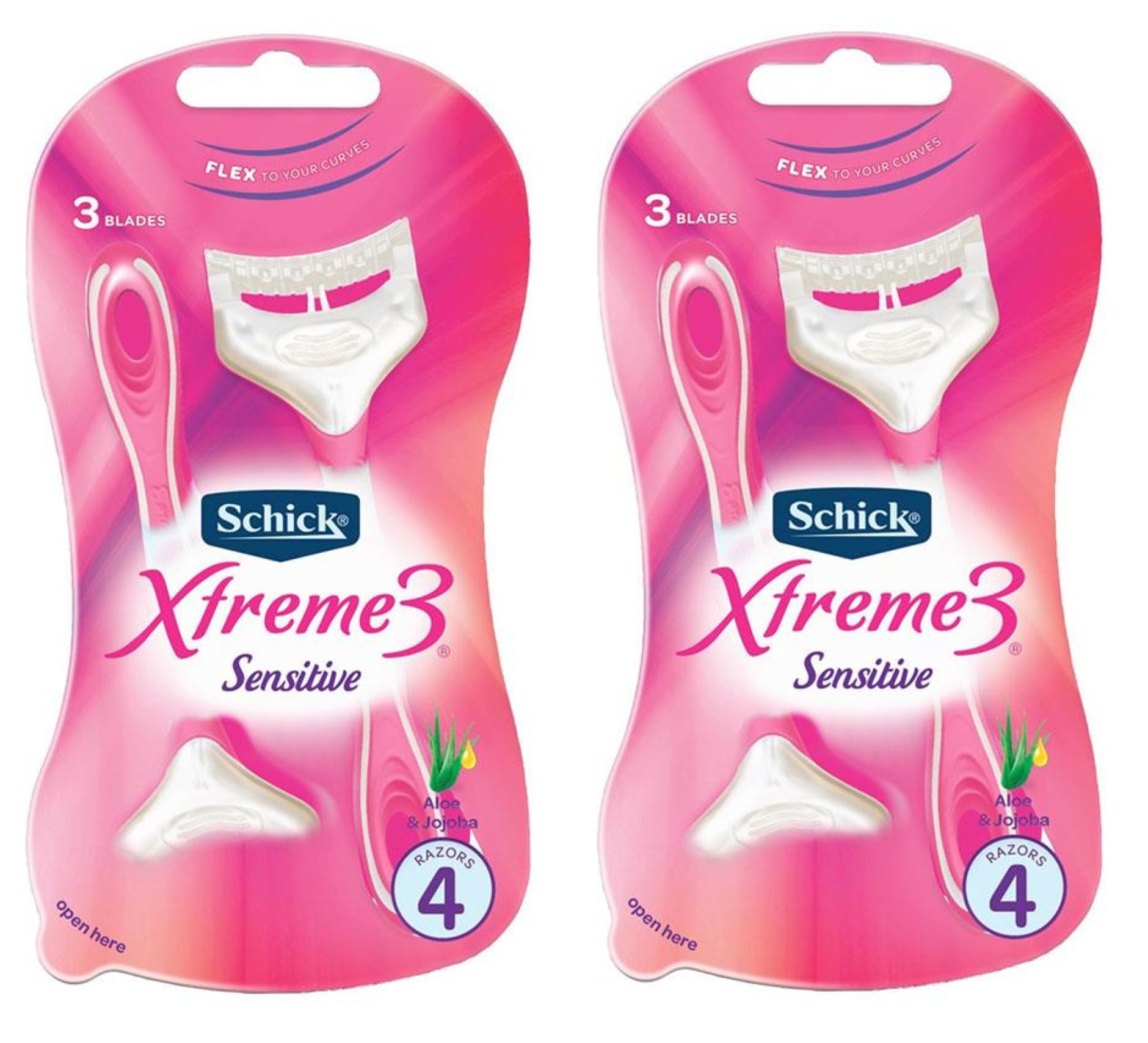 Schick Xtreme3 Sensitive Disposable Razors for Women with ...