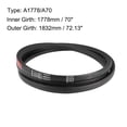 thumbnail image 2 of A1778/A70 V Belt 70-inch Inner Girth, A-Section Rubber Drive Belt 2pcs, 2 of 4