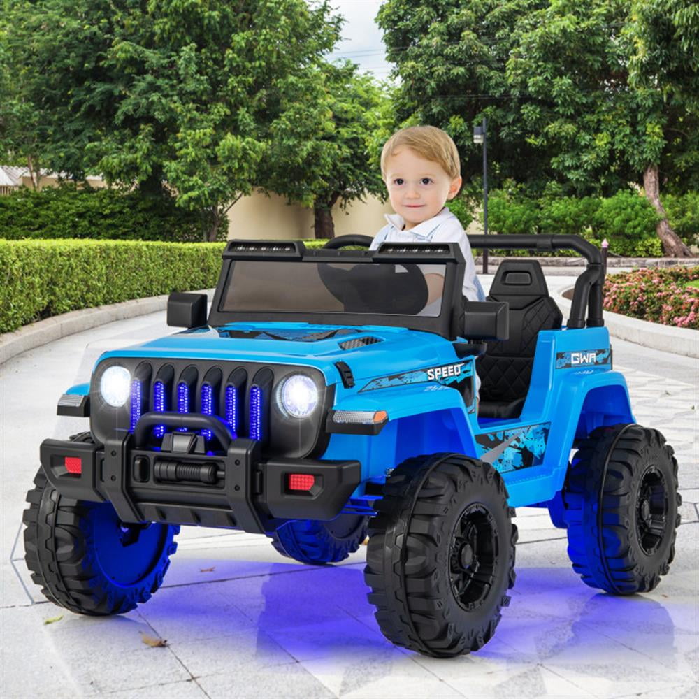 CIPACHO 12V Kids Ride-on Jeep Car with 2.4 G Remote Control, Kids Toys, Gift for Boys Girls-Blue